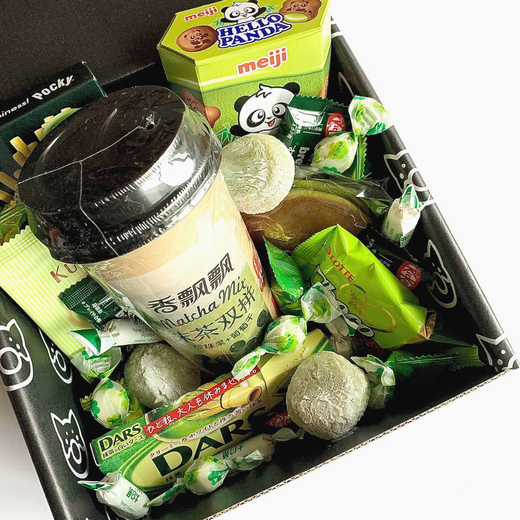 Buy Asian snack box online. Asian snacks Australia. Featuring matcha Japanese snacks from Kit Kat Japan, Meiji, Pocky, Lotte & Hello Panda. No subscription.