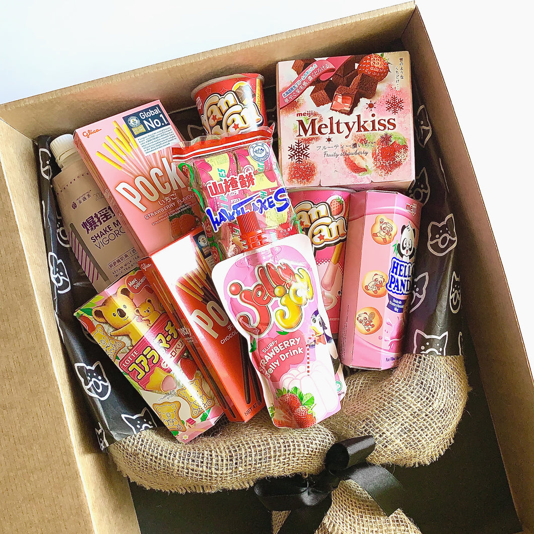 Order snack bouquet delivery online. Asian snacks & snack box Australia. Personalised gifts. Featuring Japanese snacks from Meiji, Lotte, Pocky & Jelly Joy.